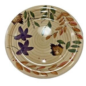 ALCO Fall‎ Harvest Floral Leaf Plate Decorative Serving Dish Autumn Decor